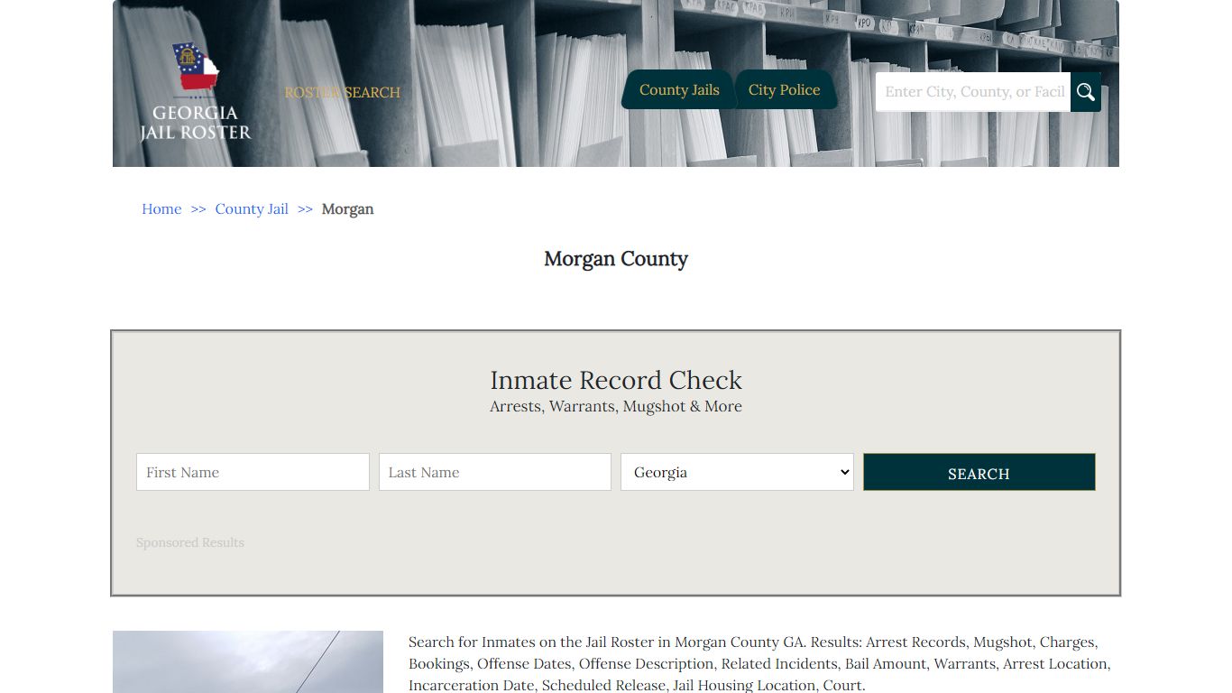 Morgan County - Georgia Jail Inmate Search