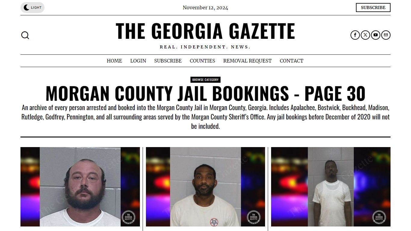 Morgan County Jail Bookings – Page 30 – The Georgia Gazette